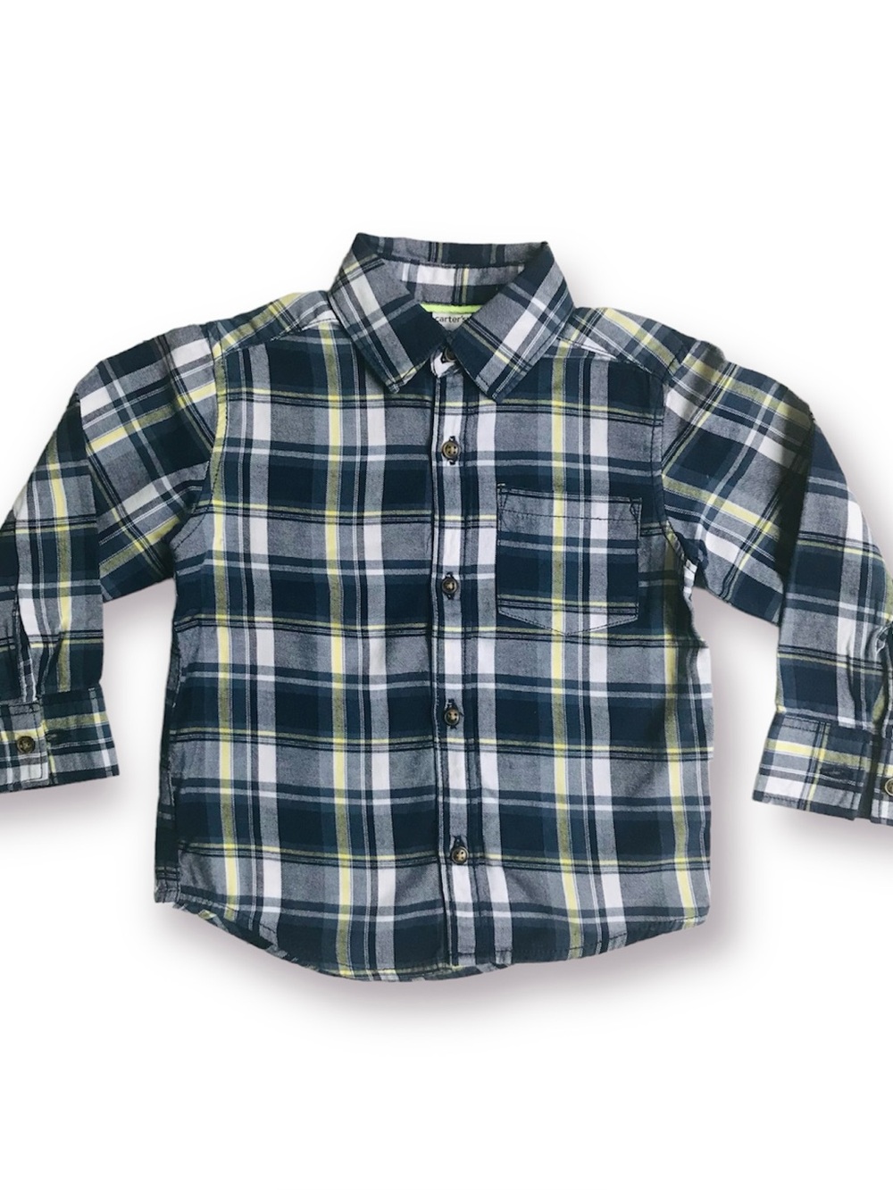 Carter’s Plaid Button Down Shirt Size 2T